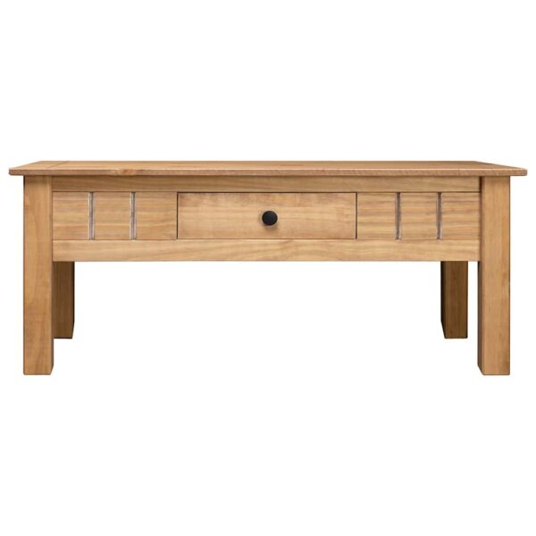 vidaXL Coffee Table 100x60x43.5 cm Solid Pine Wood Panama Range - Image 2