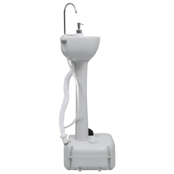 vidaXL Portable Camping Handwash Stand Grey 20 L - Image 2