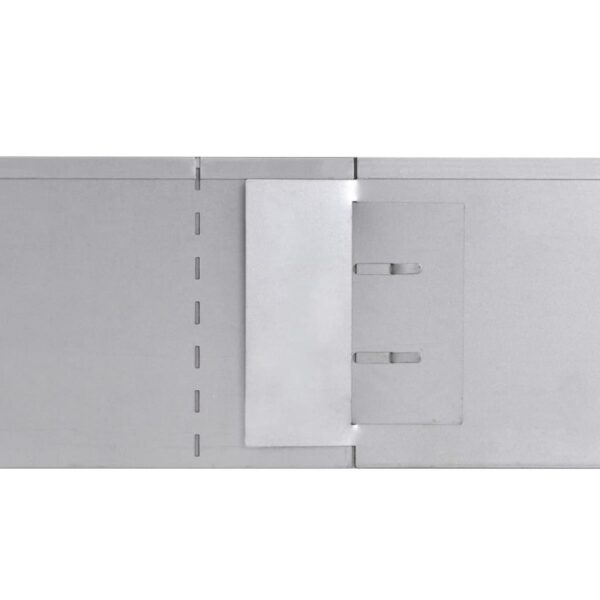 vidaXL Set of 10 Flexible Lawn Fence Galvanised Steel 100 x 14 cm - Image 7
