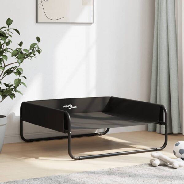 vidaXL Elevated Dog Bed Anthracite Oxford Fabric and Steel - Image 3