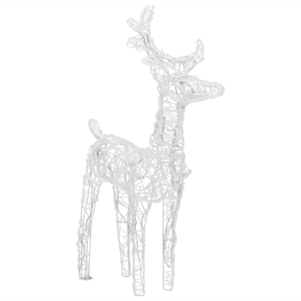 vidaXL Reindeers & Sleigh Christmas Decoration 280x28x55 cm Acrylic - Image 4