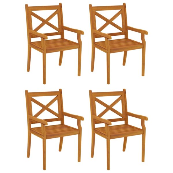 vidaXL 5 Piece Garden Dining Set Solid Wood Acacia - Image 7
