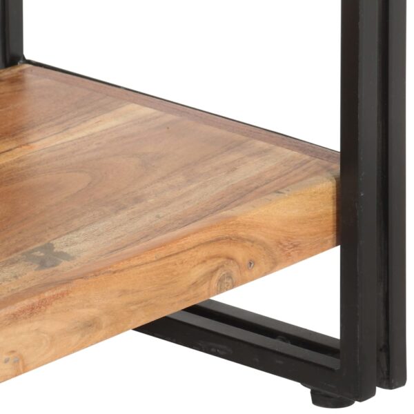 vidaXL 5-Tier Bookcase 90x30x180 cm Solid Acacia Wood - Image 6
