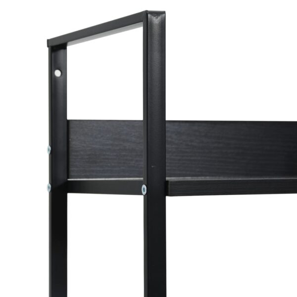 vidaXL 3-Layer Book Shelf Black 60x27.6x90.5 cm Engineered Wood - Image 6
