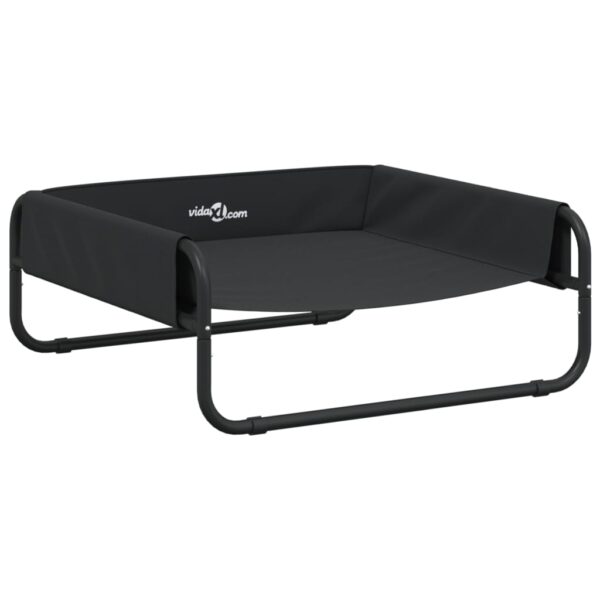 vidaXL Elevated Dog Bed Anthracite Oxford Fabric and Steel - Image 2