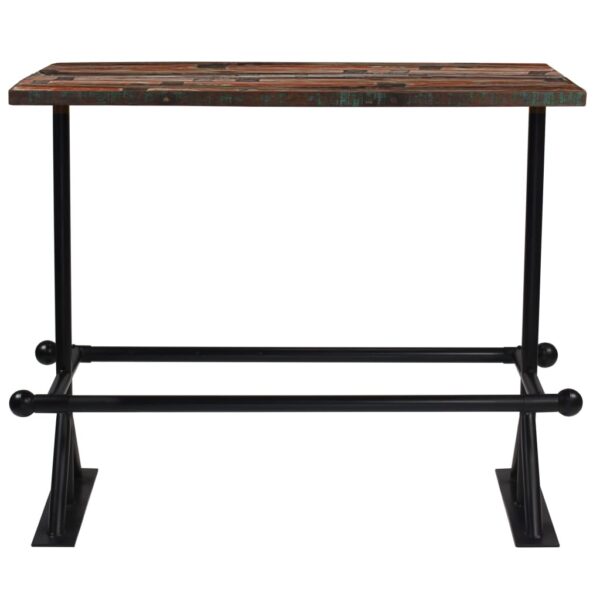 vidaXL Bar Set 7 Piece Solid Reclaimed Wood Multicolour - Image 3