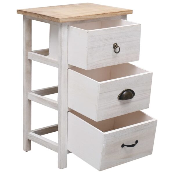 vidaXL Side Cabinet 35x25x57 cm Paulownia Wood - Image 5
