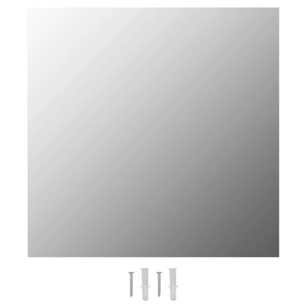 vidaXL Wall Mirror 50x50 cm Square Glass - Image 2