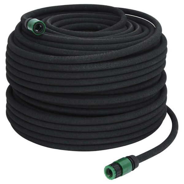 vidaXL Garden Soaker Hose Black 0.6" 100 m Rubber - Image 3