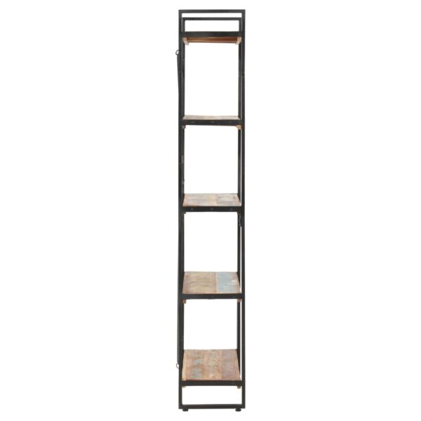 vidaXL 5-Tier Bookcase 140x30x180 cm Solid Reclaimed Wood - Image 4