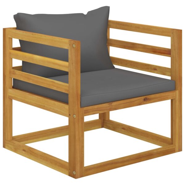 vidaXL 10 Piece Garden Lounge Set with Cushion Solid Acacia Wood - Image 10