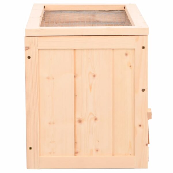 vidaXL Hamster Cage 60x30x35 cm Solid Wood Fir - Image 5