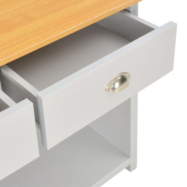 vidaXL Console Table Grey 97x35x76 cm - Image 8