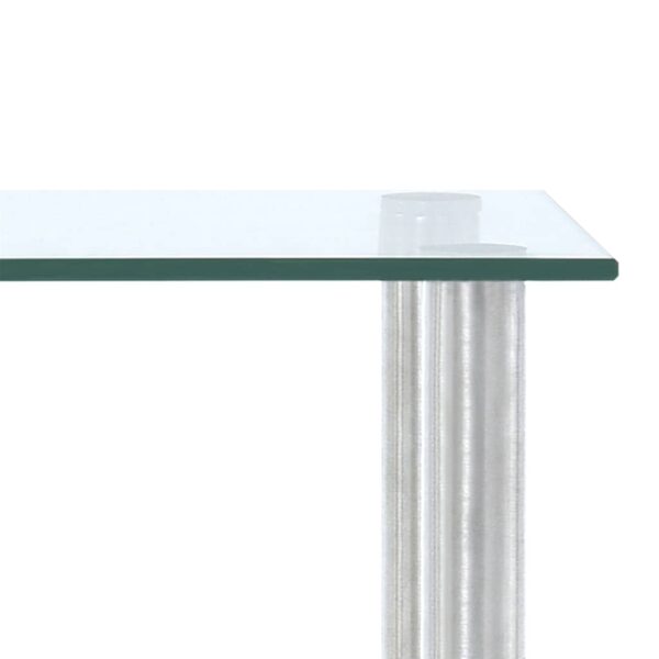 vidaXL Kitchen Shelf Transparent 45x16x26 cm Tempered Glass - Image 4