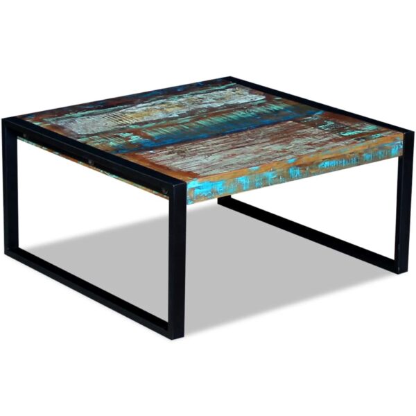 vidaXL Coffee Table Solid Reclaimed Wood 80x80x40 cm - Image 5