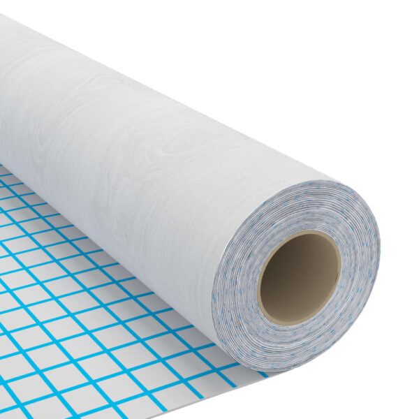 vidaXL Self-adhesive Furniture Film White Wood 500x90 cm PVC - Image 5