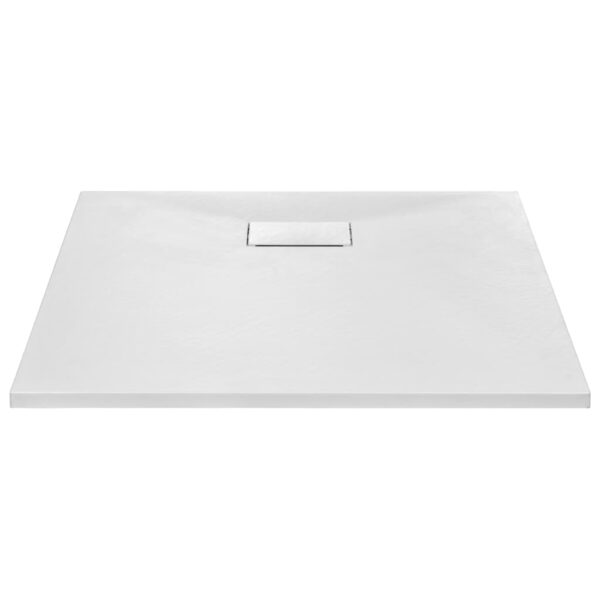 vidaXL Shower Base Tray SMC White 80x80 cm - Image 3