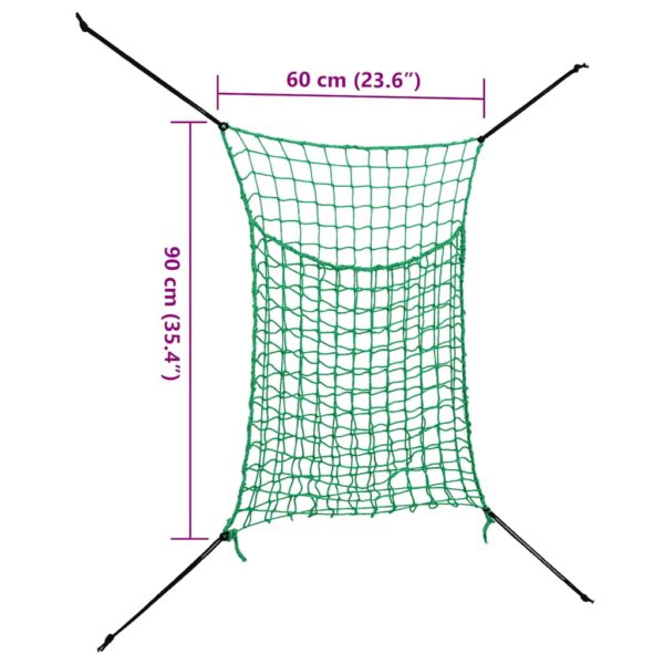 vidaXL Hay Nets 2 pcs Rectangular 0.9x1 m PP - Image 7