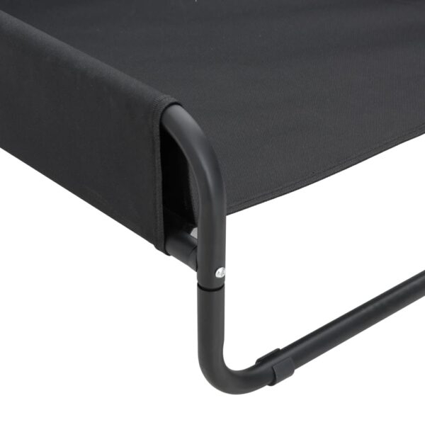 vidaXL Elevated Dog Bed Anthracite Oxford Fabric and Steel - Image 8