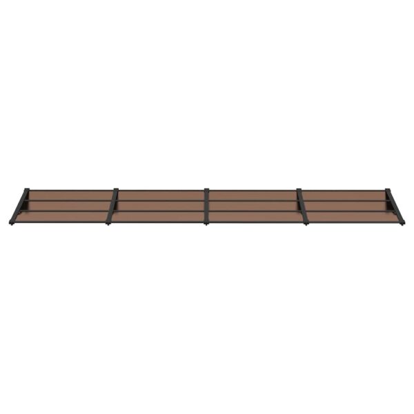 vidaXL Door Canopy Black 396x90 cm Polycarbonate - Image 3