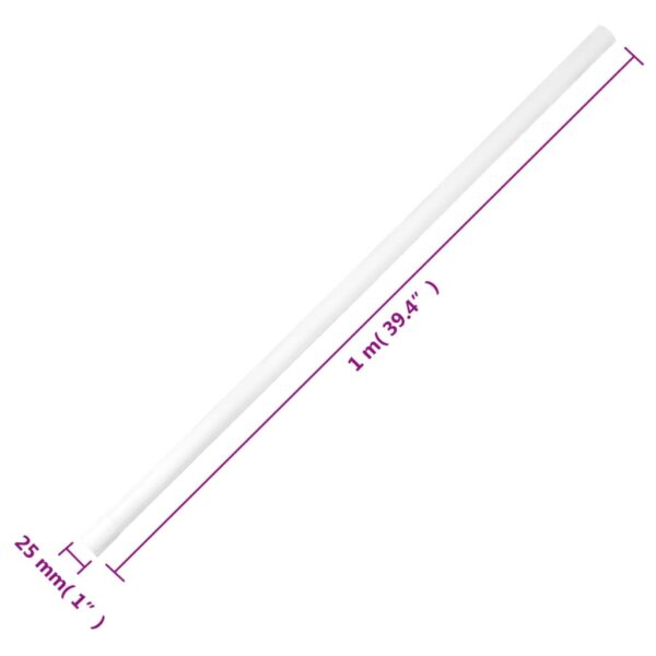 vidaXL Cable Trunkings with Clips Ø25 mm 10 m PVC - Image 8