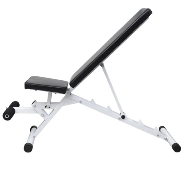 vidaXL Workout Bench with Barbell and Dumbbell Set 60.5 kg - Image 2
