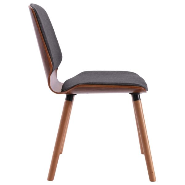 vidaXL Dining Chairs 2 pcs Grey Fabric - Image 5