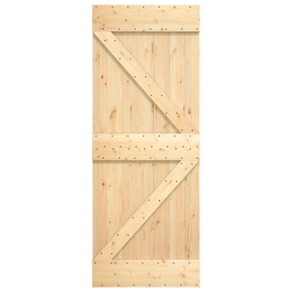 vidaXL Door NARVIK 85x210 cm Solid Wood Pine - Image 5