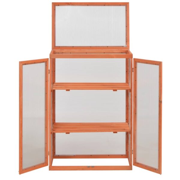 vidaXL Greenhouse Wood 75x47x109 cm - Image 4