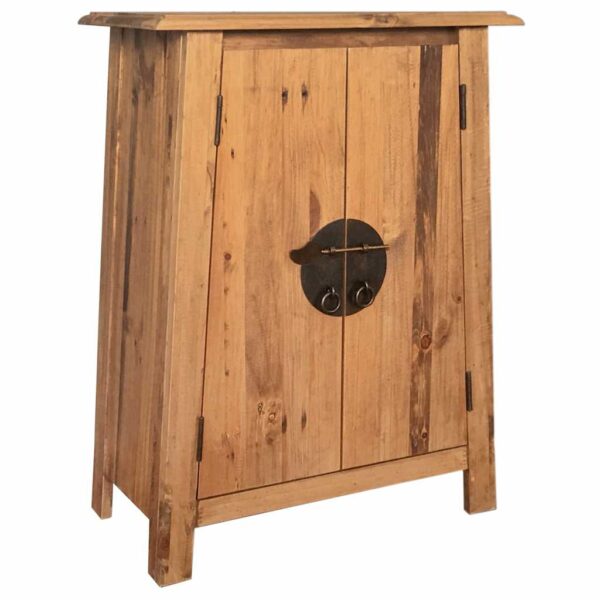 vidaXL Bathroom Side Cabinet Solid Pinewood 59x32x80 cm - Image 1