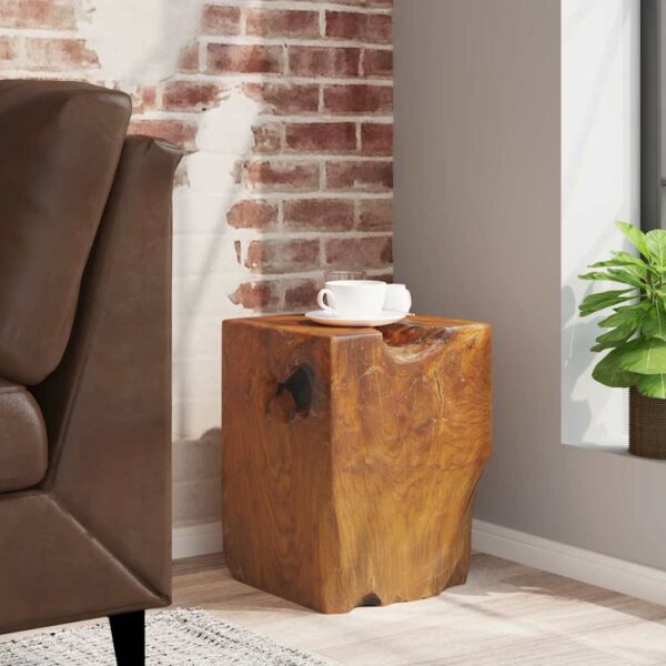 vidaXL Stool Solid Teak Wood - Image 1