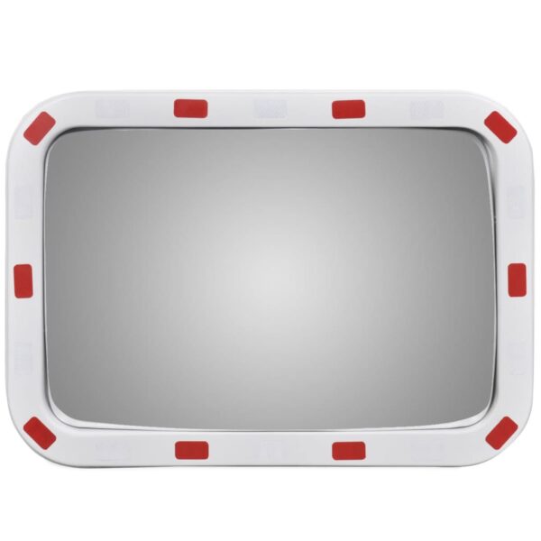 Convex Traffic Mirror Rectangle 40 x 60 cm with Reflectors - Image 2