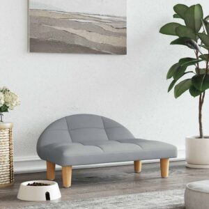 vidaXL Dog Bed Light Grey 70x52x30 cm Fabric