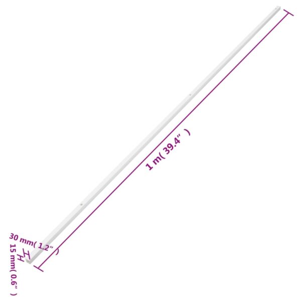 vidaXL Cable Trunking 30x15 mm 30 m PVC - Image 9