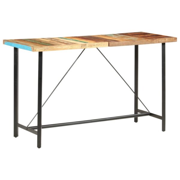 vidaXL Bar Table 180x70x107 cm Solid Reclaimed Wood - Image 1