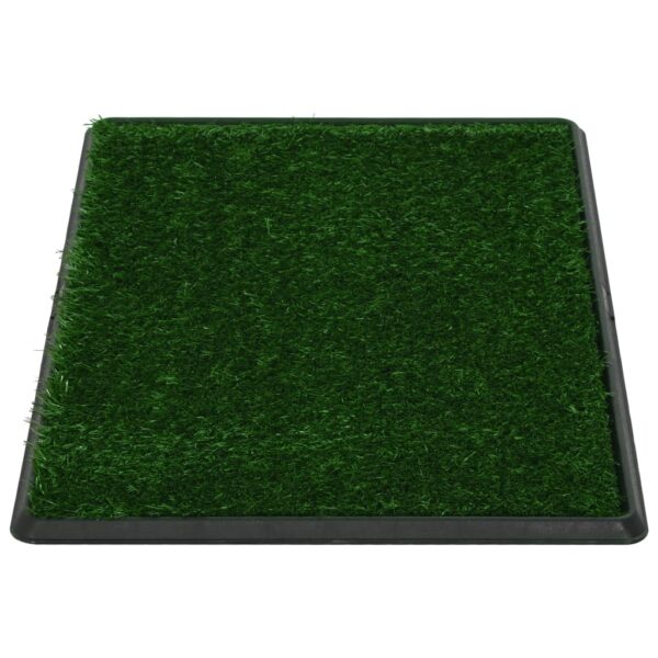 vidaXL Pet Toilets 2 pcs with Tray & Faux Turf Green 76x51x3 cm WC - Image 4