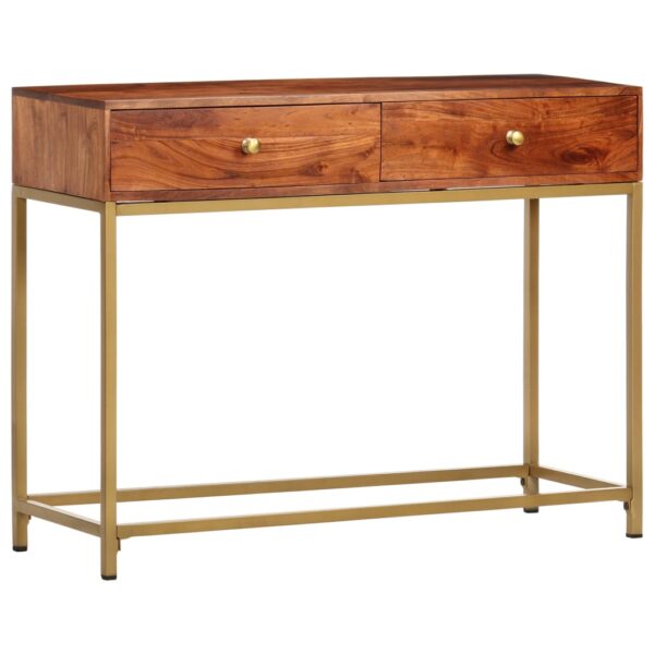 vidaXL Console Table 100x35x76 cm Solid Wood Acacia - Image 12