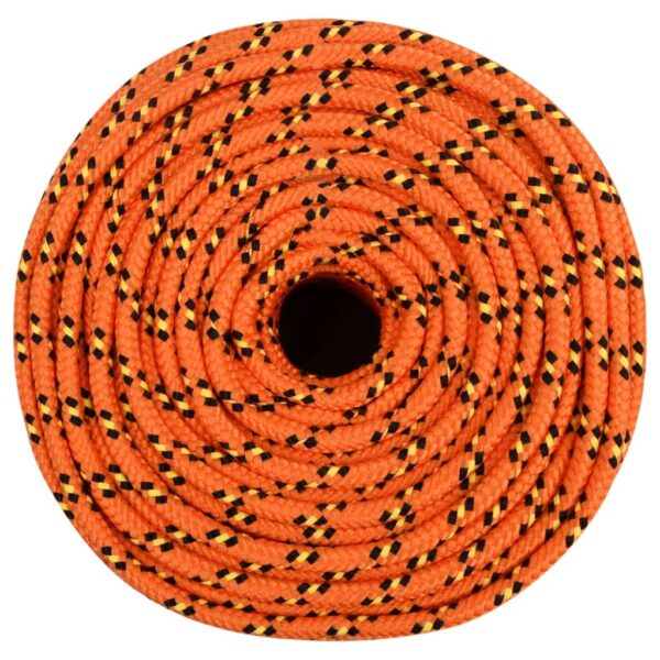 vidaXL Boat Rope Orange 10 mm 100 m Polypropylene - Image 3