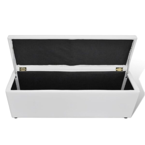 Storage Bench White Medium Size - Image 3