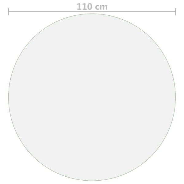 vidaXL Table Protector Matte Ø 110 cm 1.6 mm PVC - Image 5