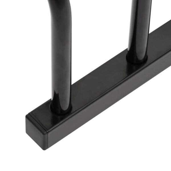 vidaXL Bike Rack for 4 Bikes Black Steel - Image 4