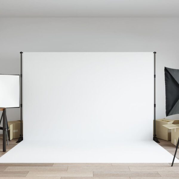 vidaXL Backdrop Stand Black 305x243 cm Steel - Image 1