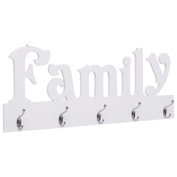 vidaXL Wall Mounted Coat Rack FAMILY 74x29.5 cm - Image 1