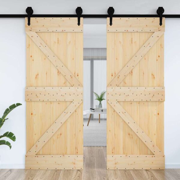 vidaXL Door NARVIK 70x210 cm Solid Wood Pine - Image 3