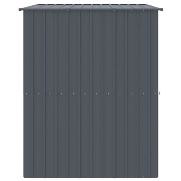vidaXL Dog House with Roof Anthracite 214x153x181 cm Galvanised Steel - Image 4