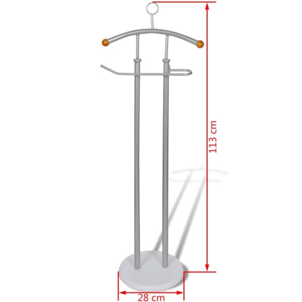 vidaXL Valet Stand Coat Shirt Organiser Metal Frame - Image 5
