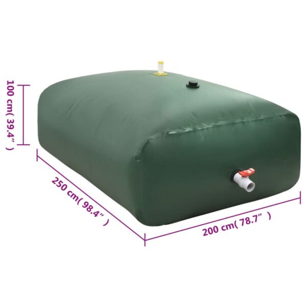 vidaXL Water Tank with Tap Foldable 5000 L PVC - Image 8