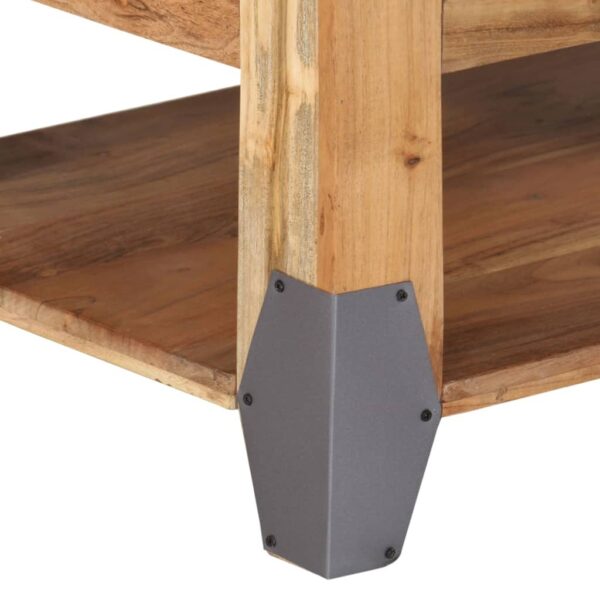 vidaXL Coffee Table 110x52x45 cm Solid Wood Acacia - Image 8