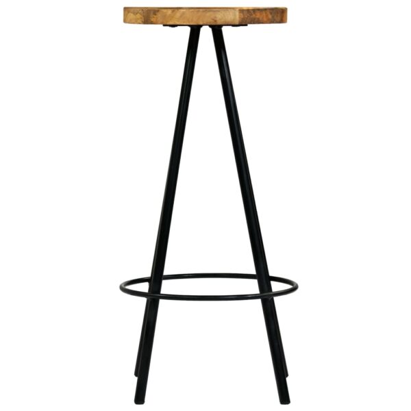 vidaXL Bar Chairs 2 pcs Solid Mango Wood - Image 3