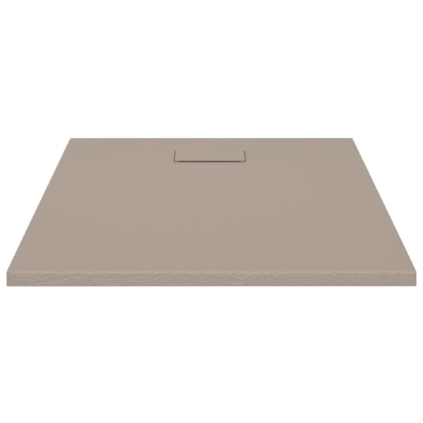 vidaXL Shower Base Tray SMC Brown 100x80 cm - Image 4